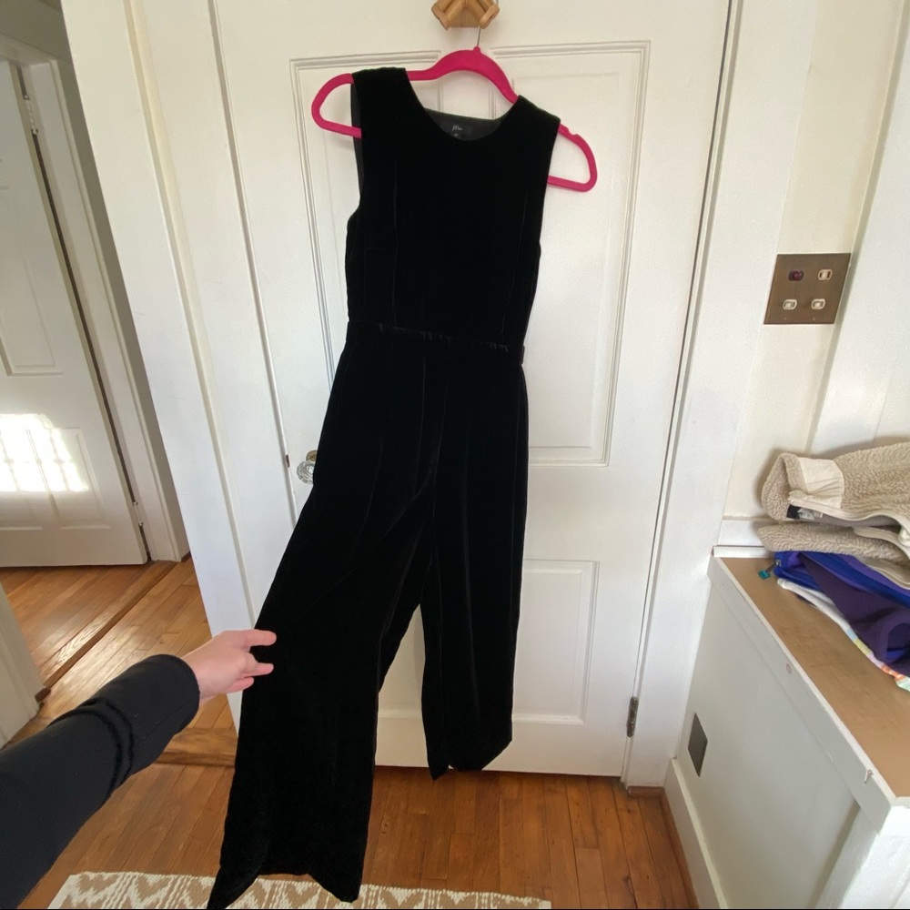 JCrew Velvet Jumpsuit